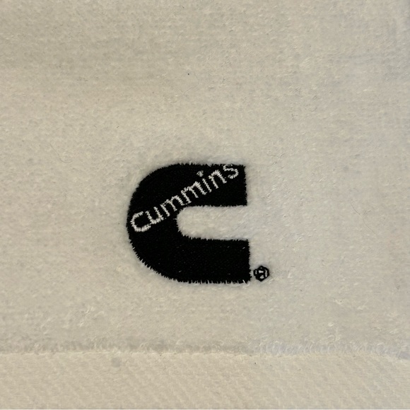 Cummins Engine White Golf Towel - Picture 2 of 4